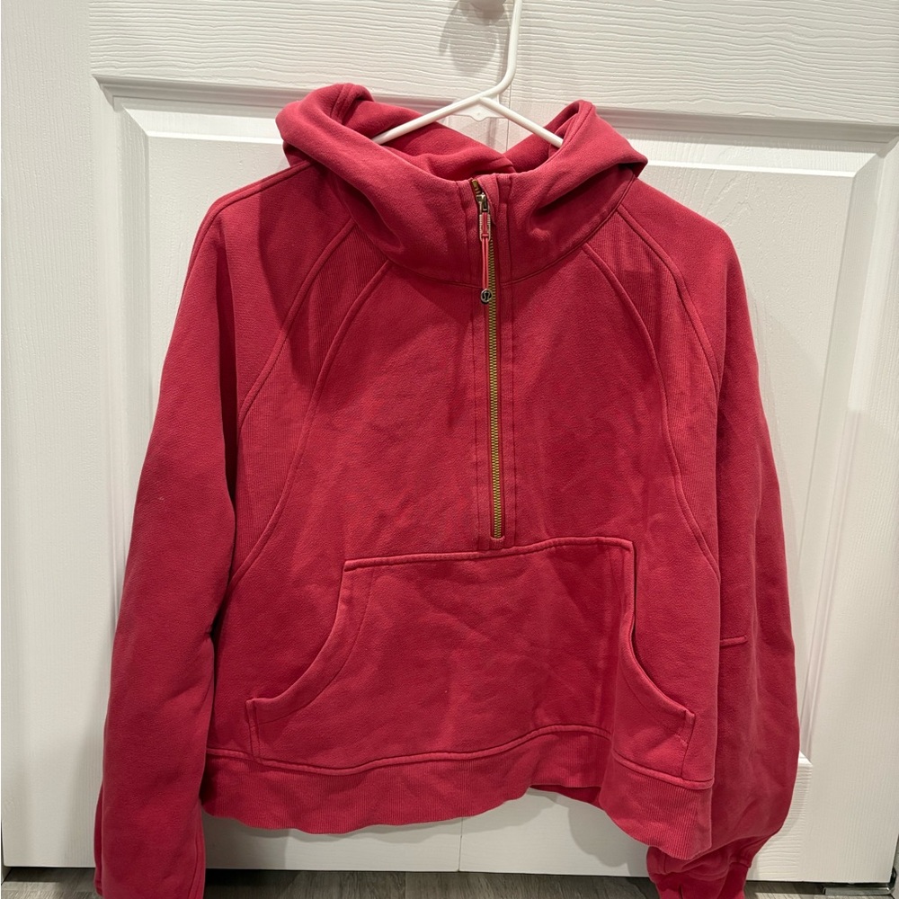 Lululemon Scuba Oversized Half-Zip
Hoodie *Gold Zip - Vintage Rose, Size XL/XXL